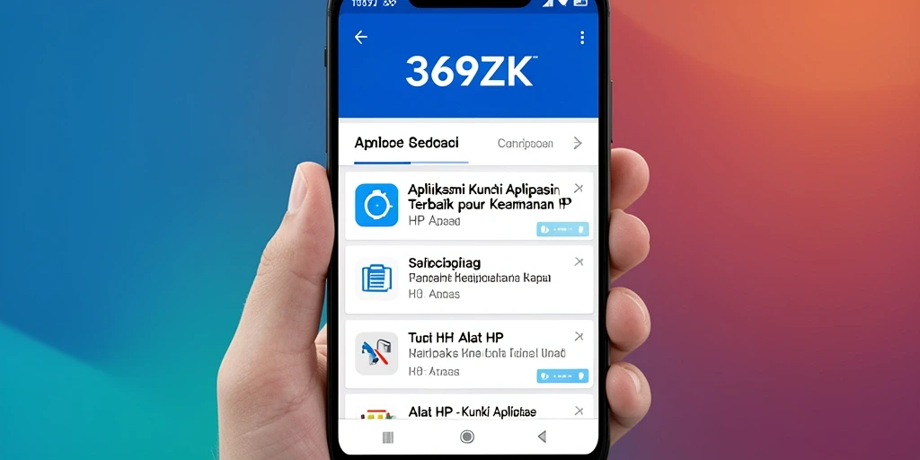 Tampilan antarmuka pengguna aplikasi 369ZK yang modern dan intuitif.