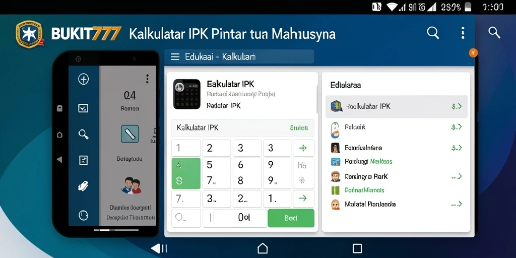 Tampilan antarmuka BUKIT777 yang sederhana dan fungsional untuk Kalkulator IPK.