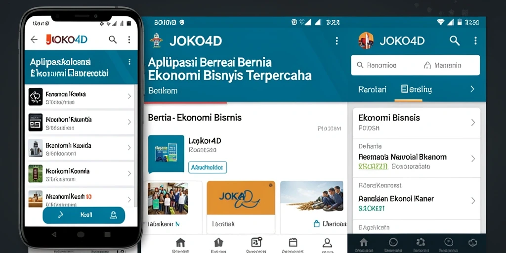 Antarmuka aplikasi JOKO4D yang informatif dan menarik.