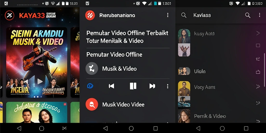 Antarmuka KAYA33 yang sederhana dan fungsional untuk Pemutar Video Offline.