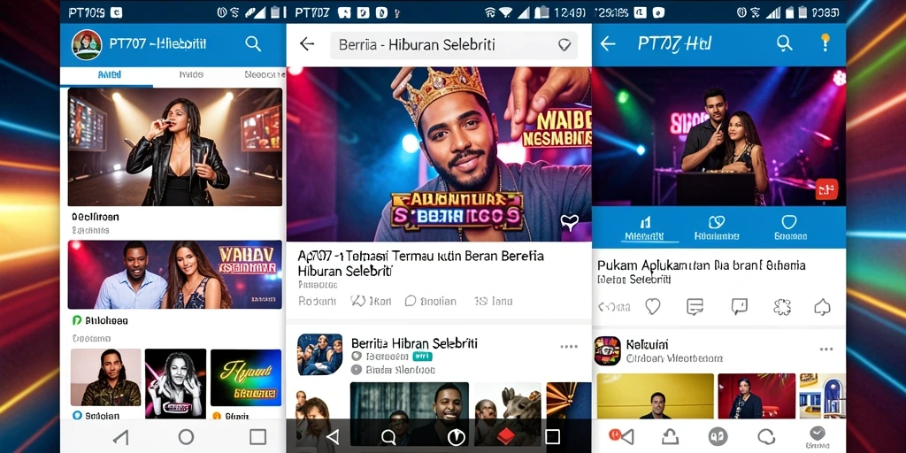 Tampilan antarmuka aplikasi PT707 yang menarik dan informatif.
