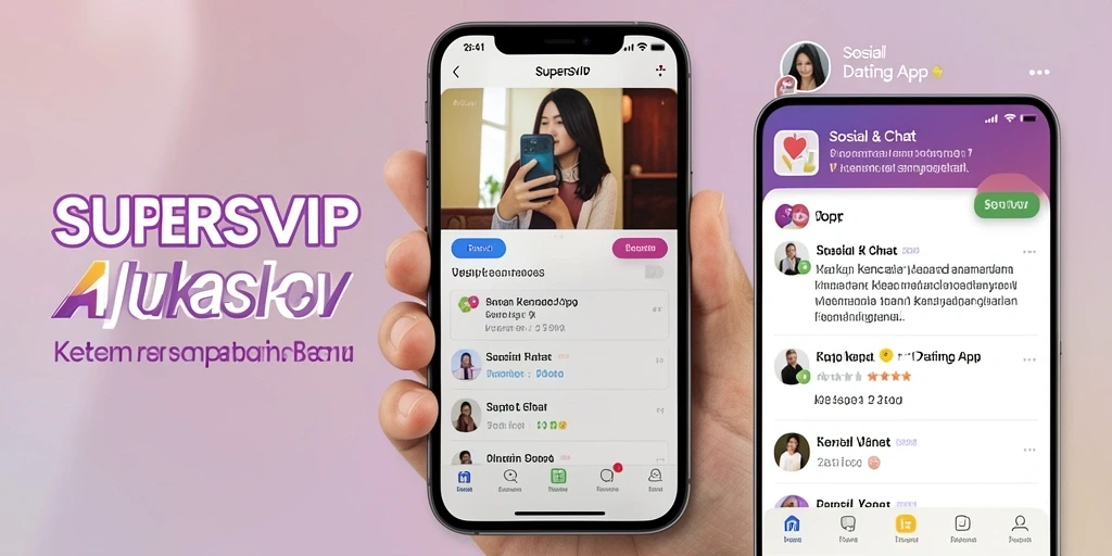 Antarmuka pengguna SUPERSVIP yang modern dan menarik.