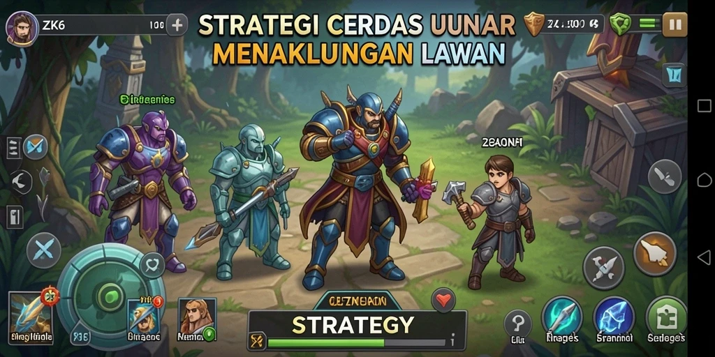 Tampilan antarmuka ZK6 menampilkan elemen strategi yang menarik.