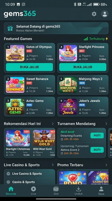 Link Alternatif untuk Akses gems365 di Android